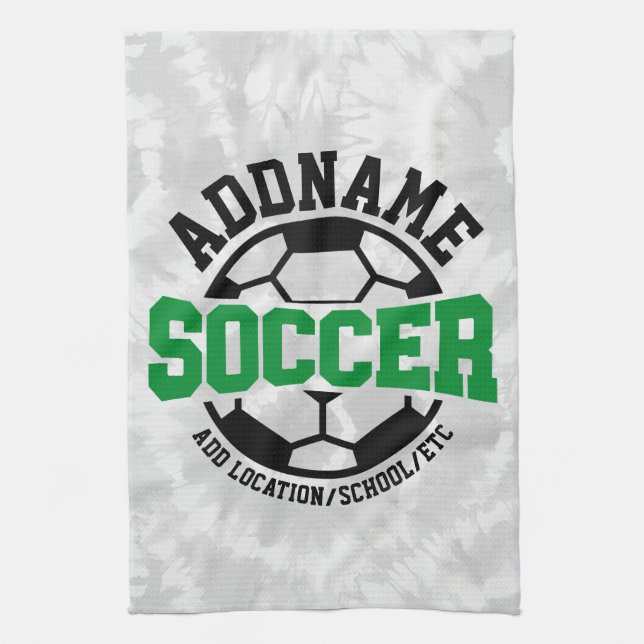 Linge De Cuisine AJOUT PERSONNALISÉ NOM Joueur de football Cravate- (Vertical)
