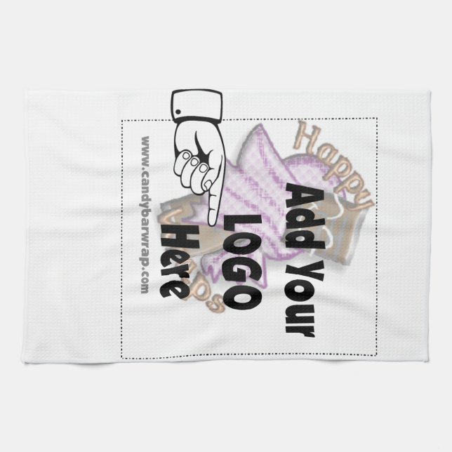 Linge De Cuisine Ajouter votre LOGO d'entreprise en tant que cadeau (Horizontal)