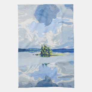 Linge De Cuisine Akseli Gallen-Kallela - Nuages au-dessus d'un lac