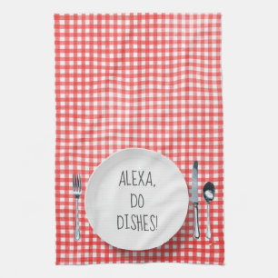 Linge De Cuisine Alexa Command humour pour faire des plats