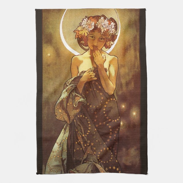 Linge De Cuisine Alfons Mucha : Luna (Vertical)