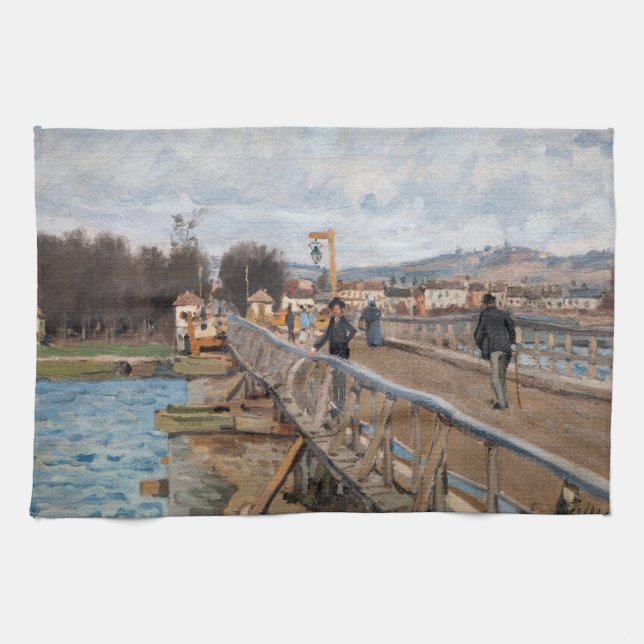 Linge De Cuisine Alfred Sisley - Footbridge à Argenteuil (Horizontal)