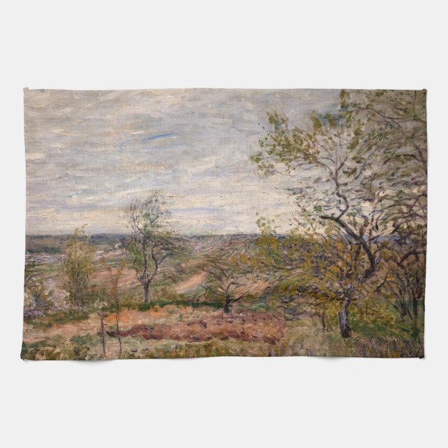 Linge De Cuisine Alfred Sisley - Vent Day à Veneux (Horizontal)