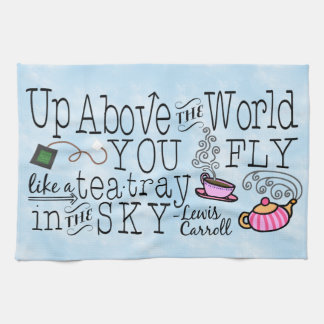 Linge De Cuisine Alice au pays des merveilles Citation de Carroll d