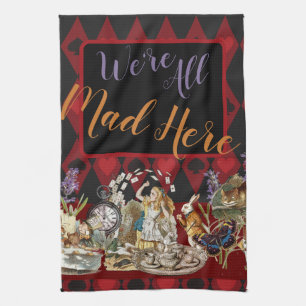 Linge De Cuisine Alice au pays des merveilles Mad Cheshire Chat