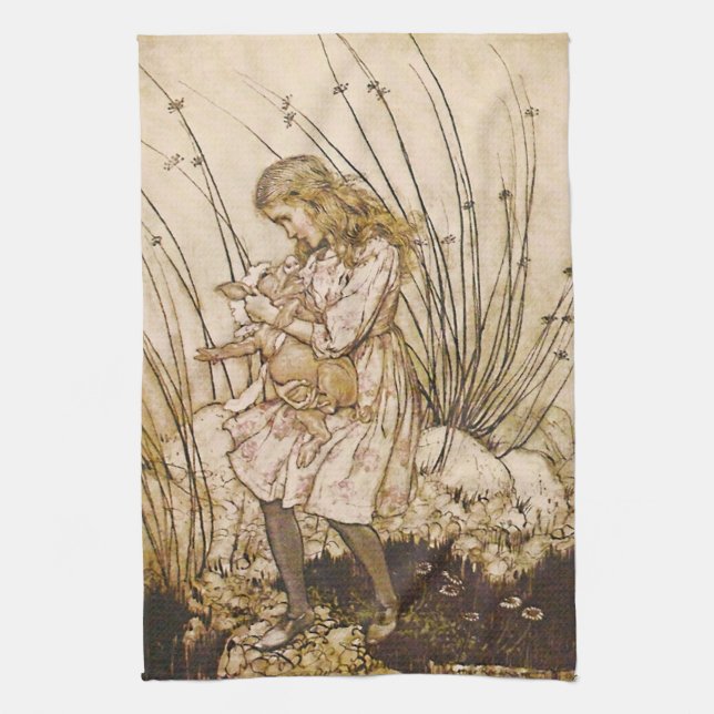 Linge De Cuisine Alice et le bébé porc 1 (Vertical)