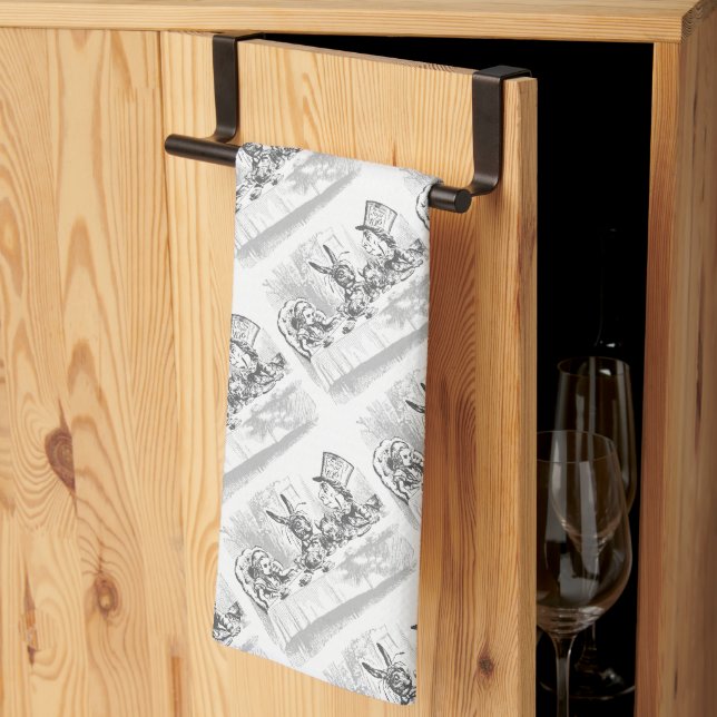 Linge De Cuisine Alice in Wonderland Tea Party Thème Cuisine Servie (Pliage en tiers)