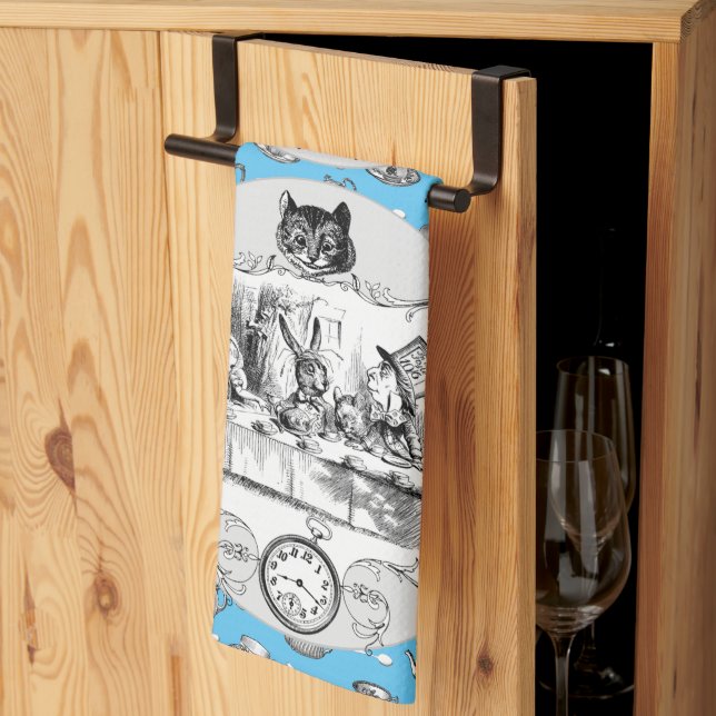 LINGE DE CUISINE ALICE IN WONDERLAND THÉ TOWEL (Pliage en tiers)