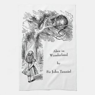 Linge De Cuisine Alice vintage au pays des merveilles, Cheshire Cat