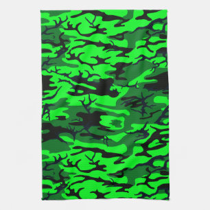 Linge De Cuisine Alien Green Camo