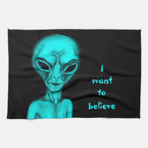 Linge De Cuisine Alien, je veux croire