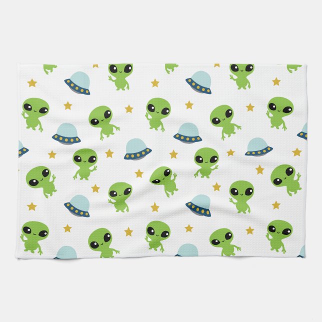 Linge De Cuisine Aliens (Horizontal)