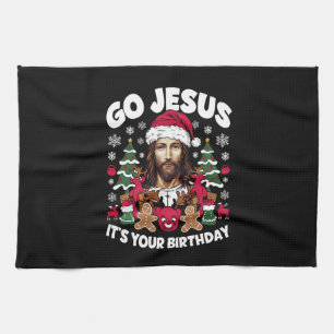 Linge De Cuisine Allez Jésus C'est Ton Anniversaire Sweat de Noël L