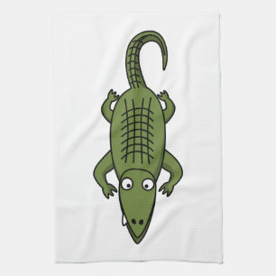 Linge De Cuisine Alligator mignon de bande dessinée