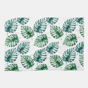 Linge De Cuisine Aloha motif tropical de feuille de Monstera