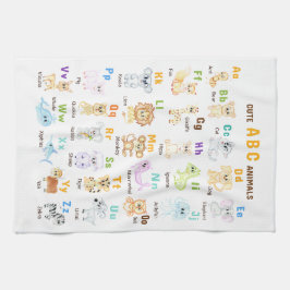 Linge De Cuisine Alphabet Animal ABC Mets animaux