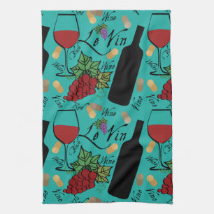 Linge De Cuisine Amateurs de vin Motif personnalisé