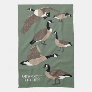 Linge De Cuisine Amateurs d'oiseaux Canada Oies Illustration person