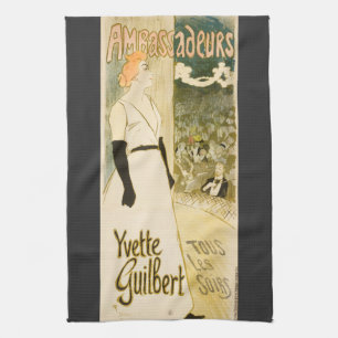 Linge De Cuisine Ambassadeurs Yvette Guilbert par Theophile Steinle