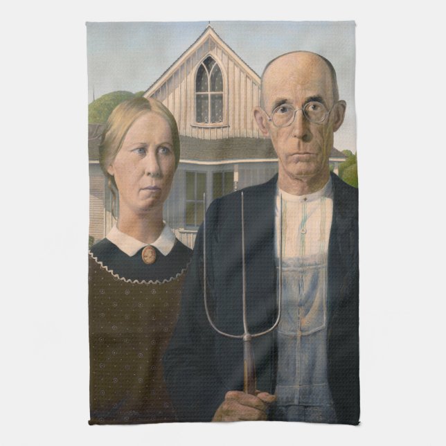 Linge De Cuisine American Gothic : Vie rurale pauvre paysan (Vertical)