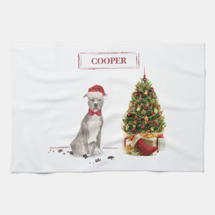 Linge De Cuisine American Staffordshire Terrier Funny Christmas Dog