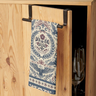 Linge De Cuisine Americana Eagles Étoiles et Rayures Florales ID129
