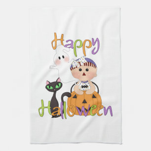 Linge De Cuisine Amis heureux de bébé de Halloween