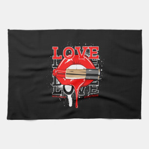 Linge De Cuisine amour dans le monde entier streetwear lièvres mode