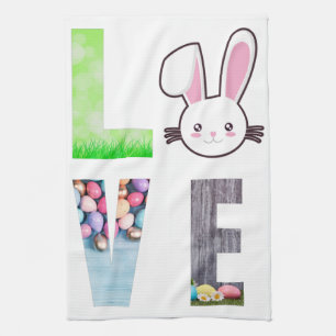 Linge De Cuisine Amour Pâques - Lapin de Pâques - Oeuf de Pâques