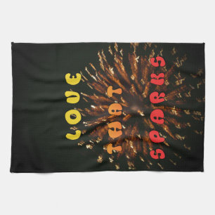 Linge De Cuisine Amour qui éveille le design artistique Abstrait Im