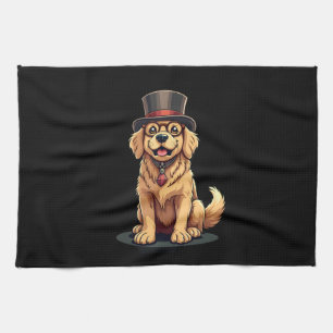 Linge De Cuisine Amoureux de Golden Retriever Chien Golden Retrieve