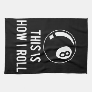 Linge De Cuisine Amusant Billard Design Pour Les Joueurs De Billard