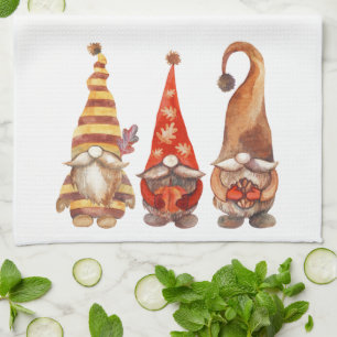 Linge De Cuisine Amusant Cute Trois Gnomes Orange Fall