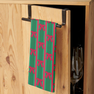 Linge De Cuisine Amusant et fantaisie rayé Noël Bow