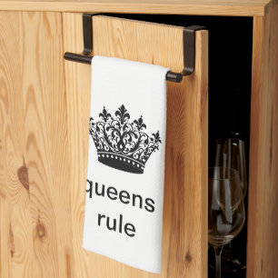 Linge De Cuisine Amusant Royal "Les Reines règnent"