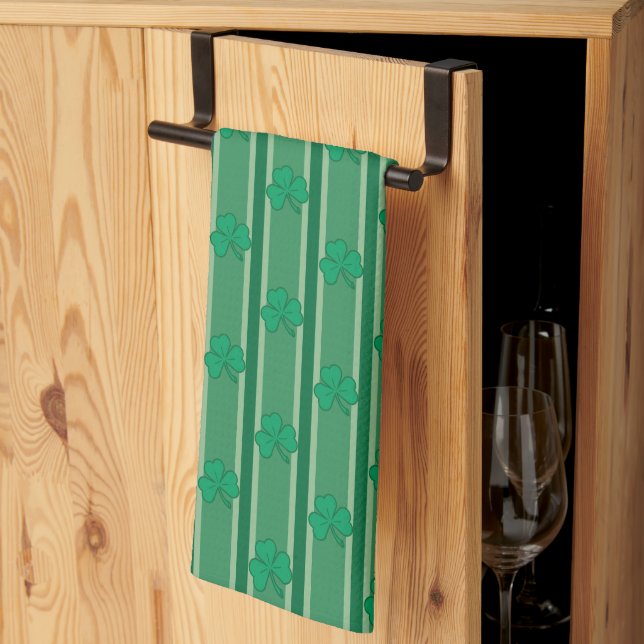 Linge De Cuisine Amusants et Shamrocks fantaisistes (Pliage en tiers)