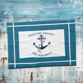 Linge De Cuisine Ancre de bateau Motif nautique personnalisée