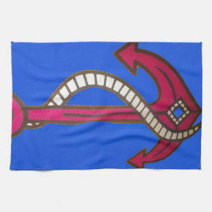 Linge De Cuisine Ancre rouge