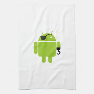 Linge De Cuisine Android Robot Pirate Style