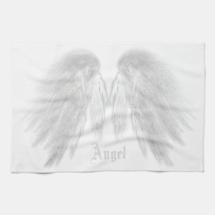 Linge De Cuisine ANGEL WINGS White Nom personnalisé