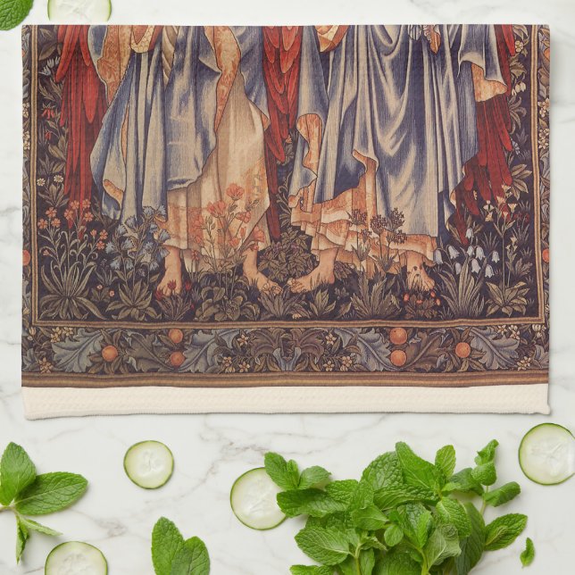 Linge De Cuisine Angeli Laudantes par Sir Edward Coley Burne Jones (Plié)