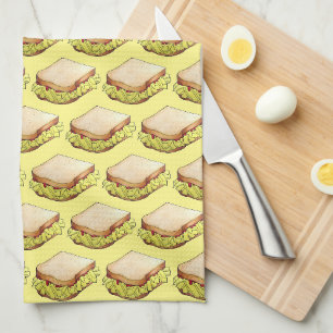 Linge De Cuisine Anglais Chip Shop Sandwich Butty Takeaway UK Food