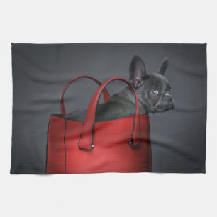 Linge De Cuisine Animaux de bébés cutest   French Bulldog Red Hand 