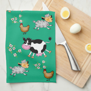 Linge De Cuisine animaux de ferme