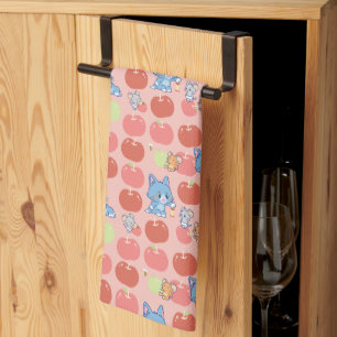 Linge De Cuisine Anime Tom, Jerry et Tuffy Apple Motif