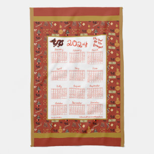Linge De Cuisine Année Civile 2024 Du Dragon Chinois Favoris