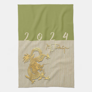 Linge De Cuisine Année du Dragon Chinois 2021-4 choisir la couleur