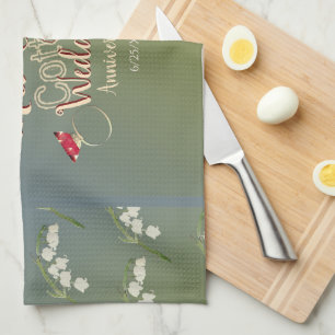 Linge De Cuisine Anniversaire du Mariage de coton de 2e année  