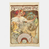 Annonce de biscuits Art nouveau vintage par Alphon