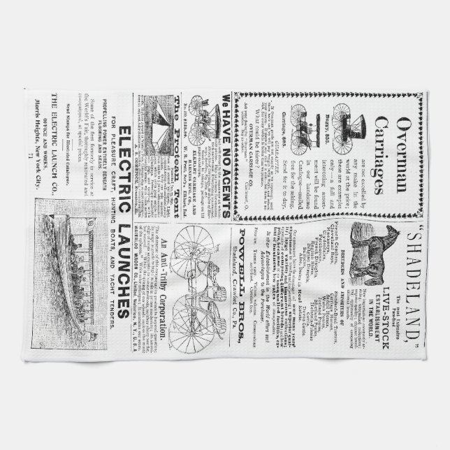 Linge De Cuisine Annonces vintages (Horizontal)